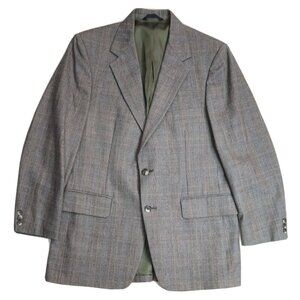 Vintage Men's Gray Plaid Blazer Jacket - Barrister for Walkers - Size